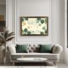 Leafy Serenity Patterns with Green Nature's Wall Art for Tranquil Home Decor