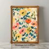 Retro Floral Wall Art Print in Matisse's Style with Vibrant Botanical Designs and Bold Home Decor Elements