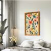 Matisse's style vibrant floral nature wall art print for colorful artistic home decor