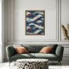 Wabi Sabi Wave Print with Japanese Patterns for Tranquil Coastal Home Decor