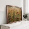 Wildflower Meadow Landscape Print with Serene Scenic View and Floral Home Decor Aesthetics