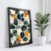 Abstract textural painting featuring a colorful cobbled symphony with a nature-inspired mosaic design.